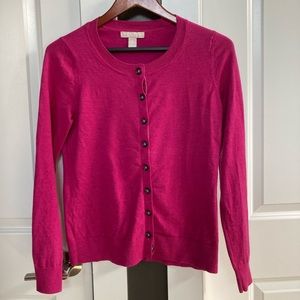 Banana Republic berry cardigan